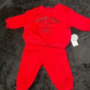 Baby Gap | 2-piece Set | Red | 3-6 Months | NWT